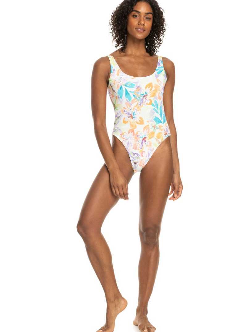 Une pièce Roxy Retro Revo Swimsuit Femme Blanche | 194283LTV
