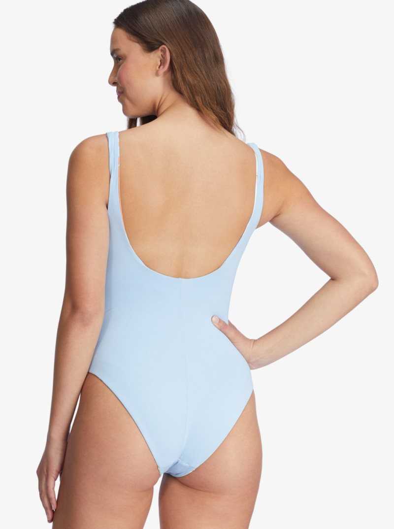 Une pièce Roxy Wildflowers Reversible Swimsuit Femme Blanche | 132597OXP