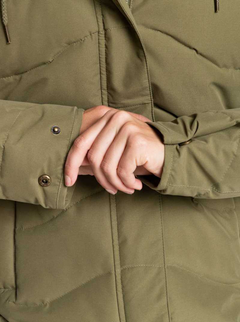 Vestes Roxy Ellie Cold Weather Femme Vert Olive | 205198GDB