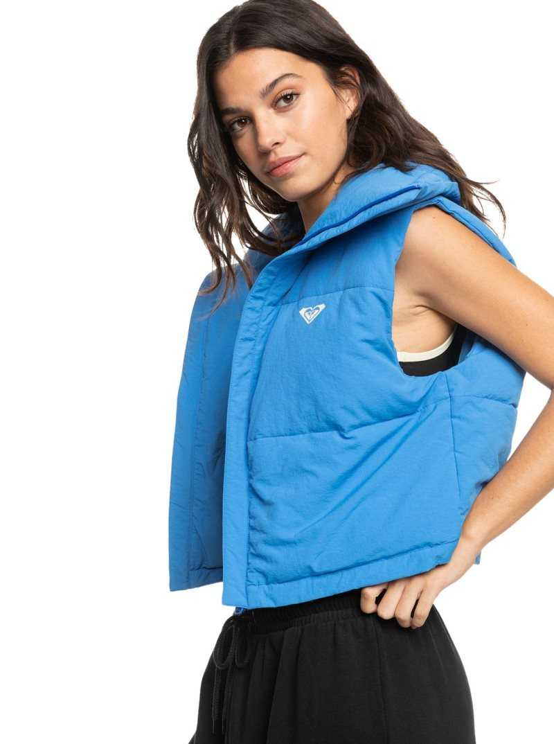 Vestes Roxy Kelia Oversized Zip Up Puffer Vest Femme | 582149LNU