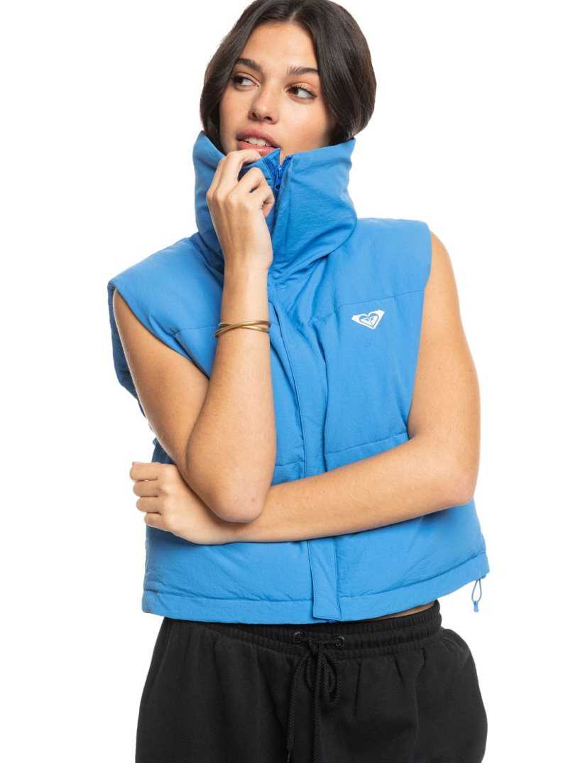 Vestes Roxy Kelia Oversized Zip Up Puffer Vest Femme | 582149LNU