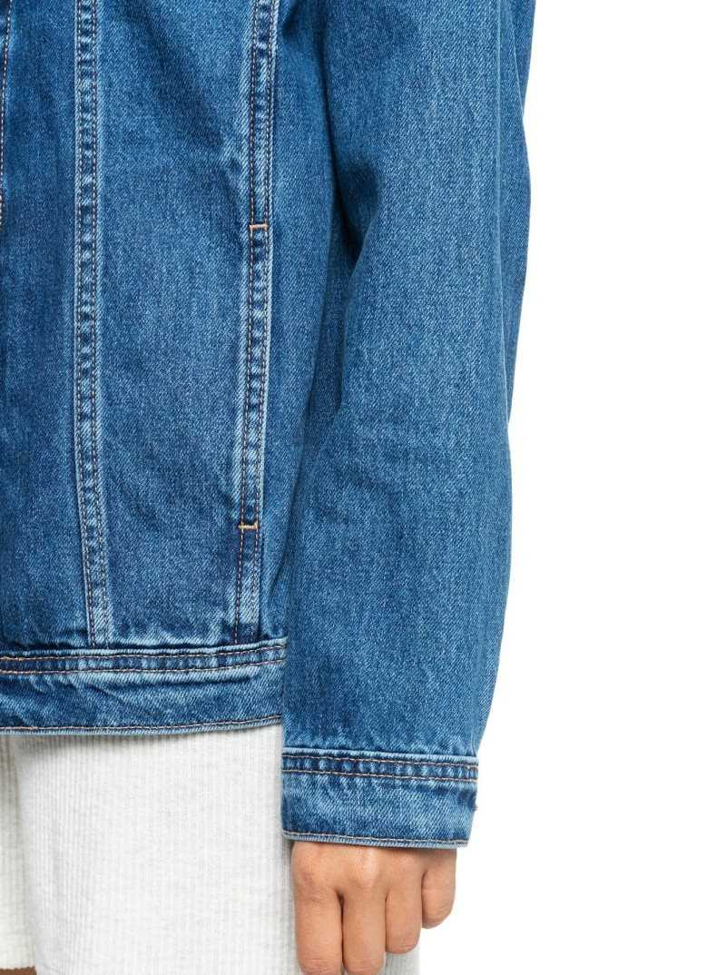 Vestes Roxy Mountain Roads Denim Femme Bleu | 087431SON