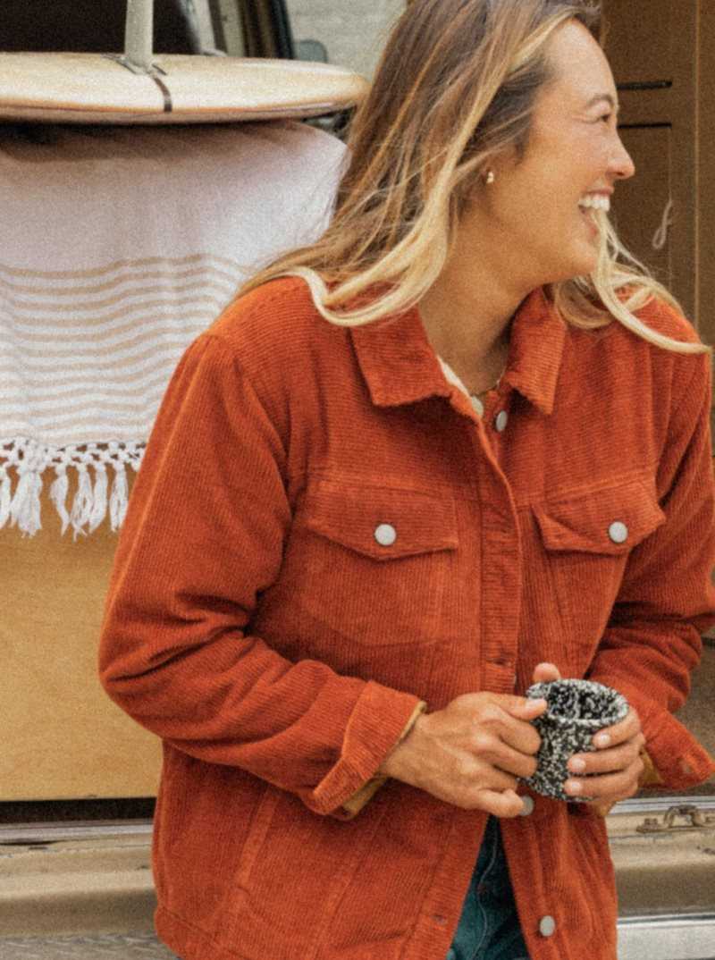 Vestes Roxy On The Block Corduroy Trucker Femme | 254109VZP