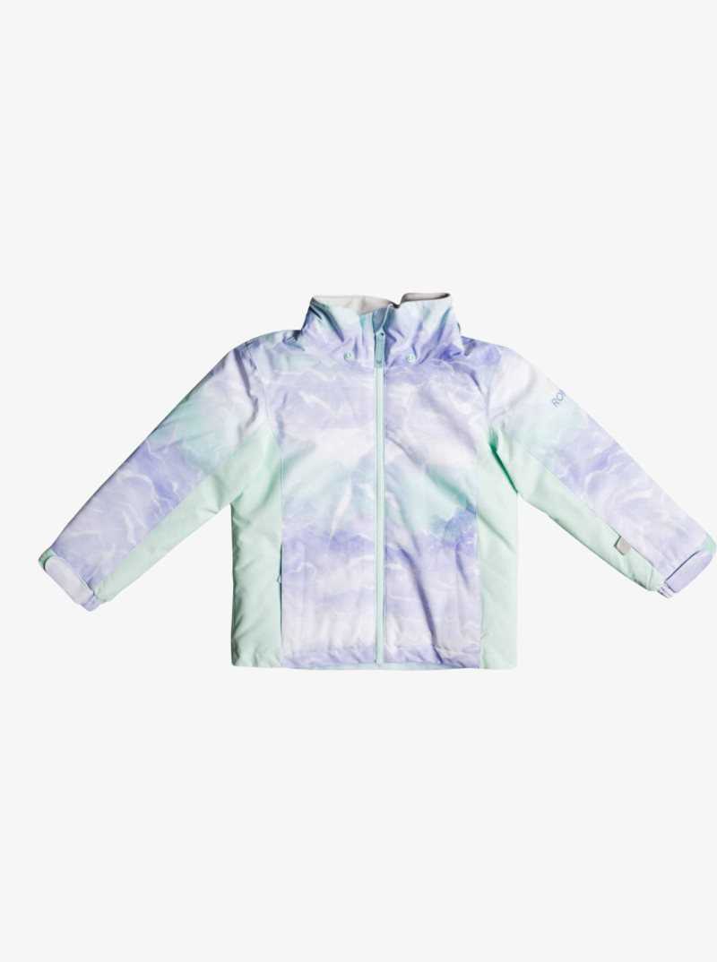Vestes Snowboard Roxy 2-7 Snowy Tale Insulated Femme Turquoise Clair | 038764UQX