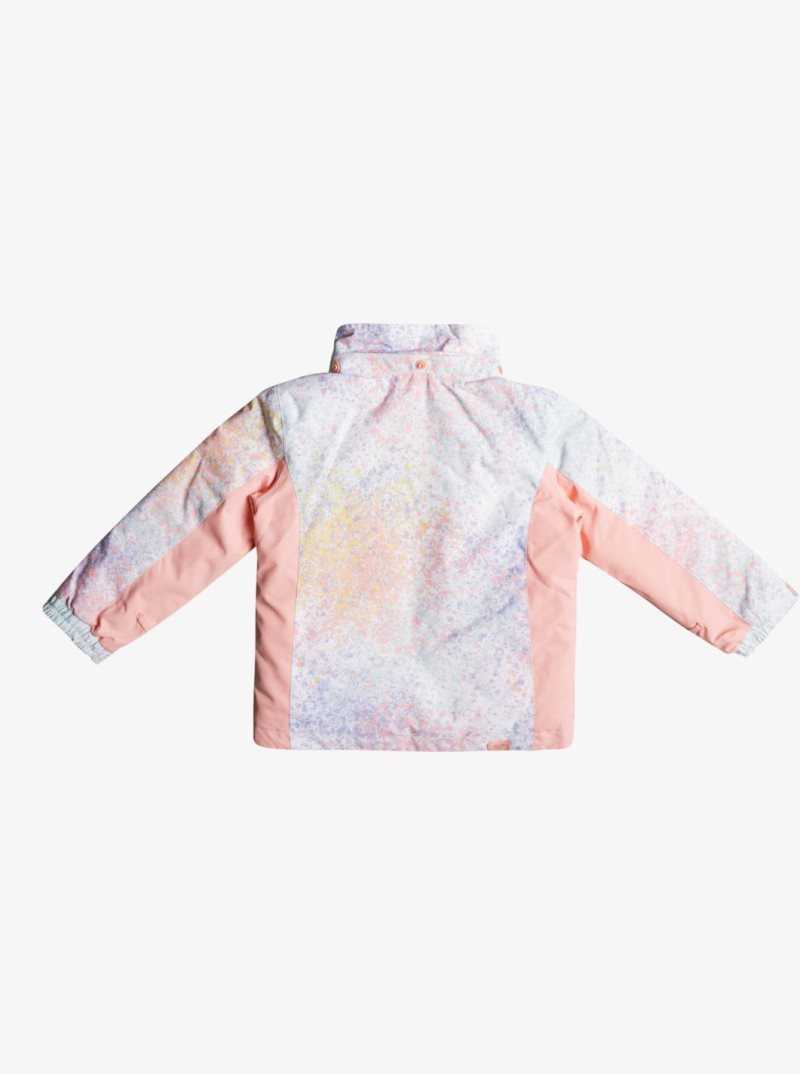 Vestes Snowboard Roxy 2-7 Snowy Tale Insulated Femme Blanche | 983651LPE