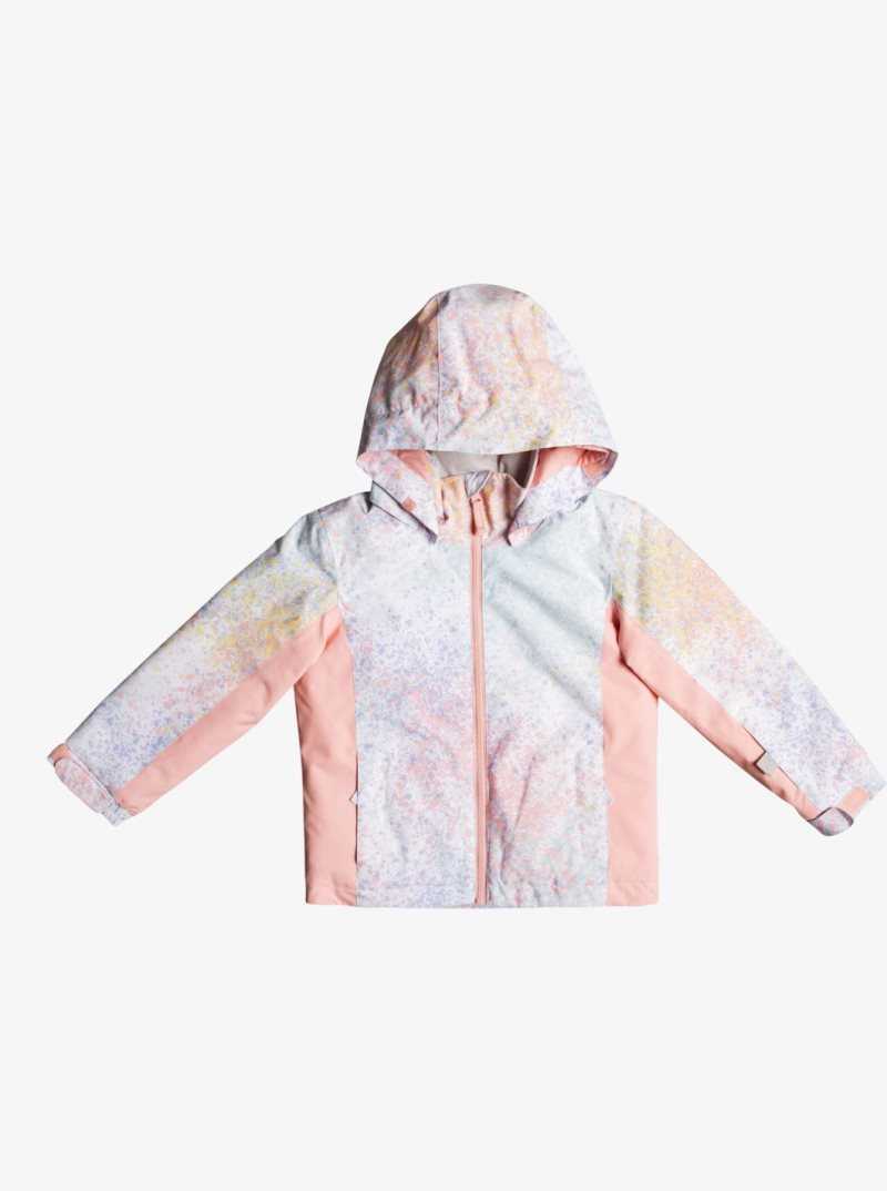 Vestes Snowboard Roxy 2-7 Snowy Tale Insulated Femme Blanche | 983651LPE