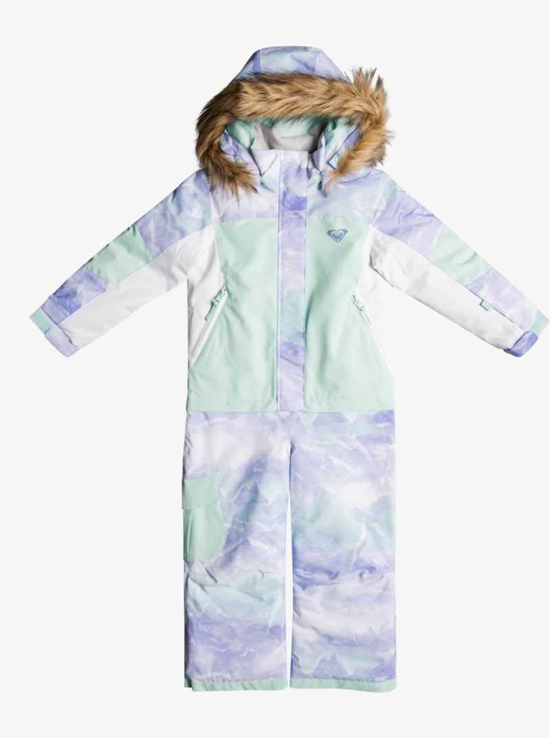 Vestes Snowboard Roxy 2-7 Sparrow Jumpsuit Snow Suit Femme Turquoise Clair | 415892ALF