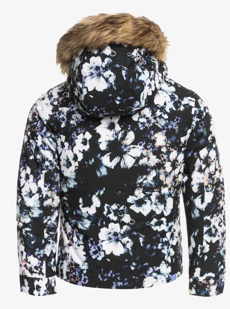 Vestes Snowboard Roxy 4-16 American Pie Insulated Femme Noir | 458763VLZ
