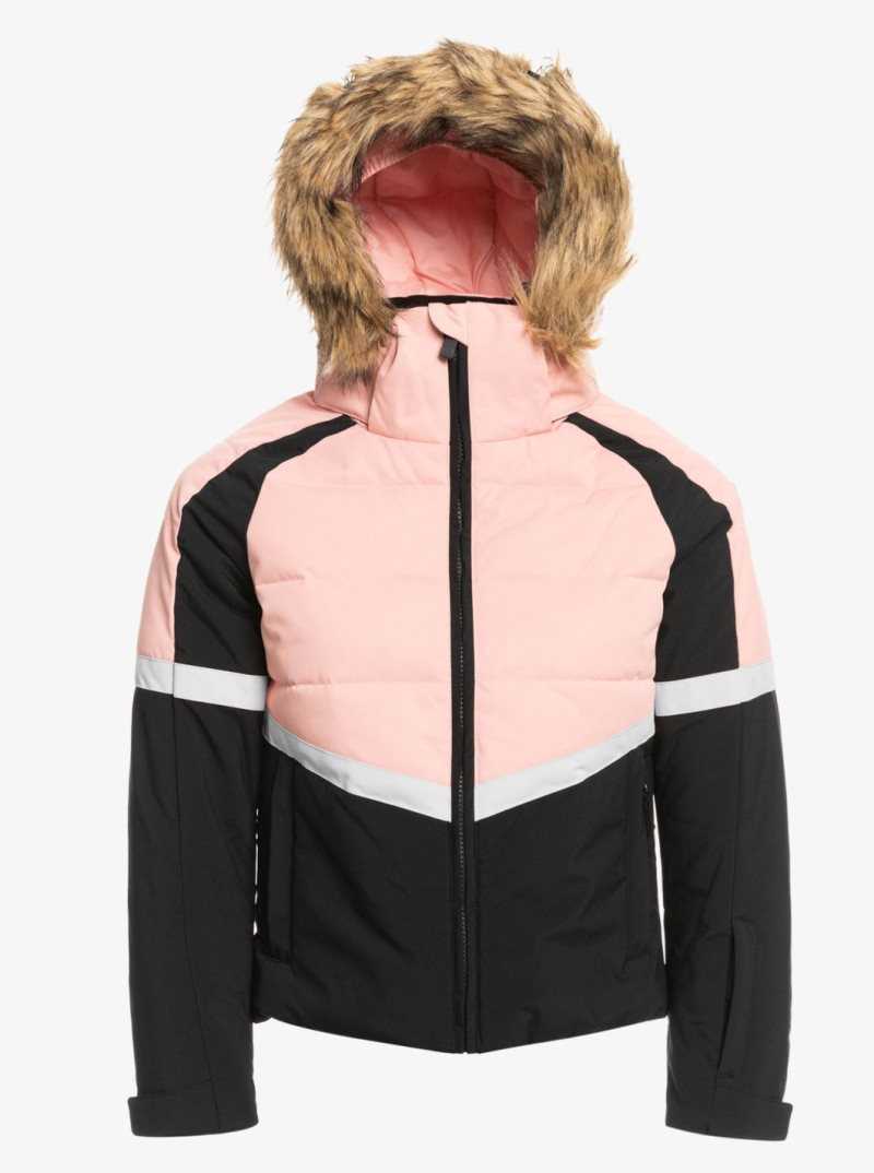 Vestes Snowboard Roxy 4-16 Bamba Insulated Femme Rose | 248716CQH