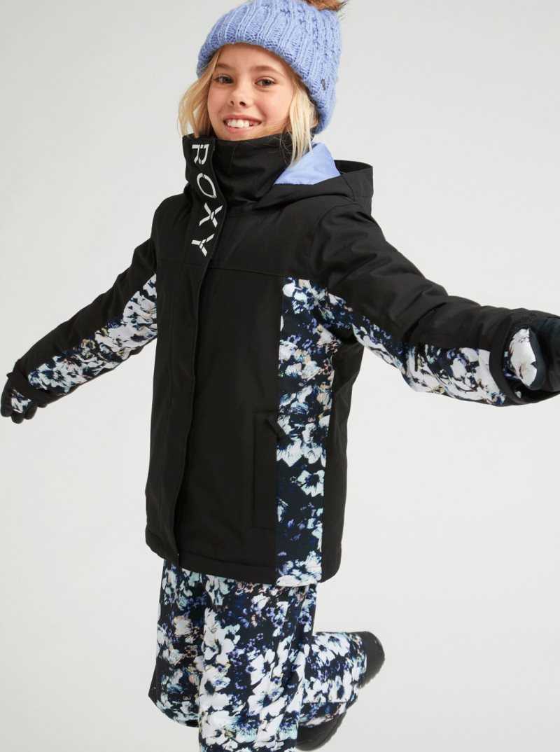 Vestes Snowboard Roxy 4-16 Galaxy Insulated Femme Noir | 354018XGC