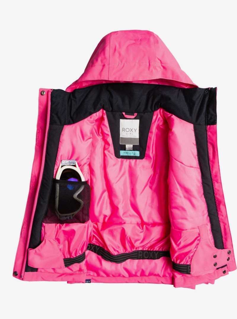 Vestes Snowboard Roxy 4-16 Galaxy Insulated Femme Rose | 526310ATU