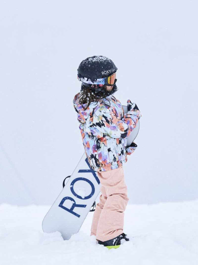 Vestes Snowboard Roxy 4-16 Jetty Insulated Femme Noir | 065128DHG