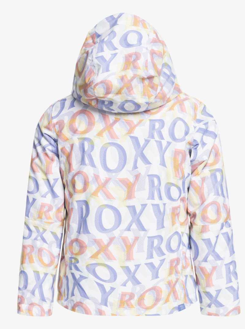 Vestes Snowboard Roxy 4-16 Jetty Insulated Femme Blanche | 671254IED