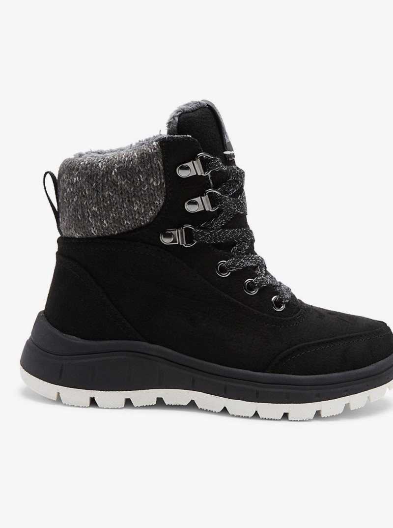 Vestes Snowboard Roxy 4-16 Karmel Dentelle-Up Boots Femme Noir | 648015AFM