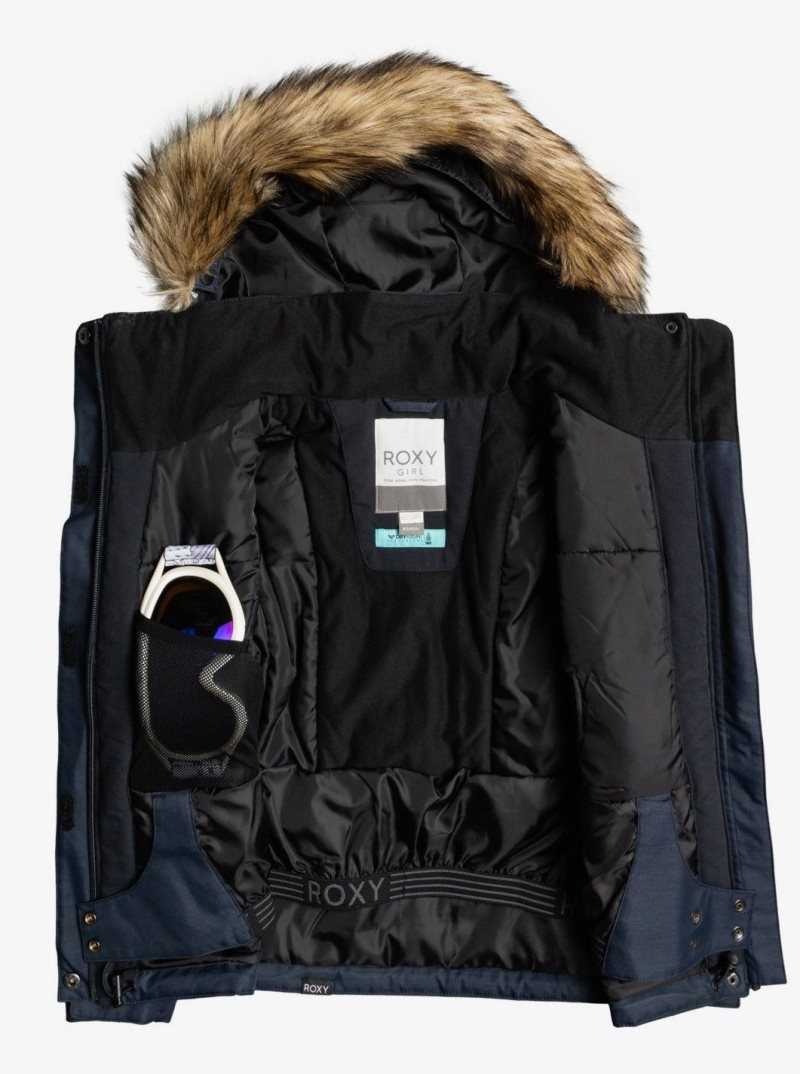 Vestes Snowboard Roxy 4-16 Meade Femme Noir | 586209OSN