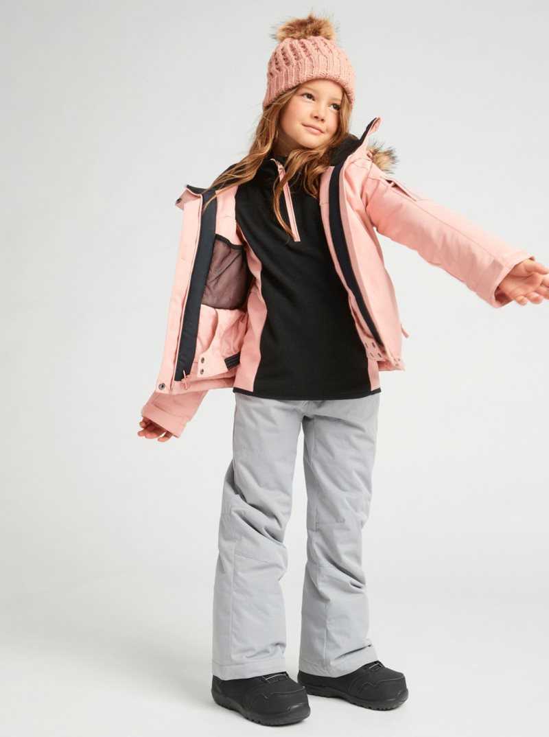 Vestes Snowboard Roxy 4-16 Meade Insulated Femme Rose | 362795OPM