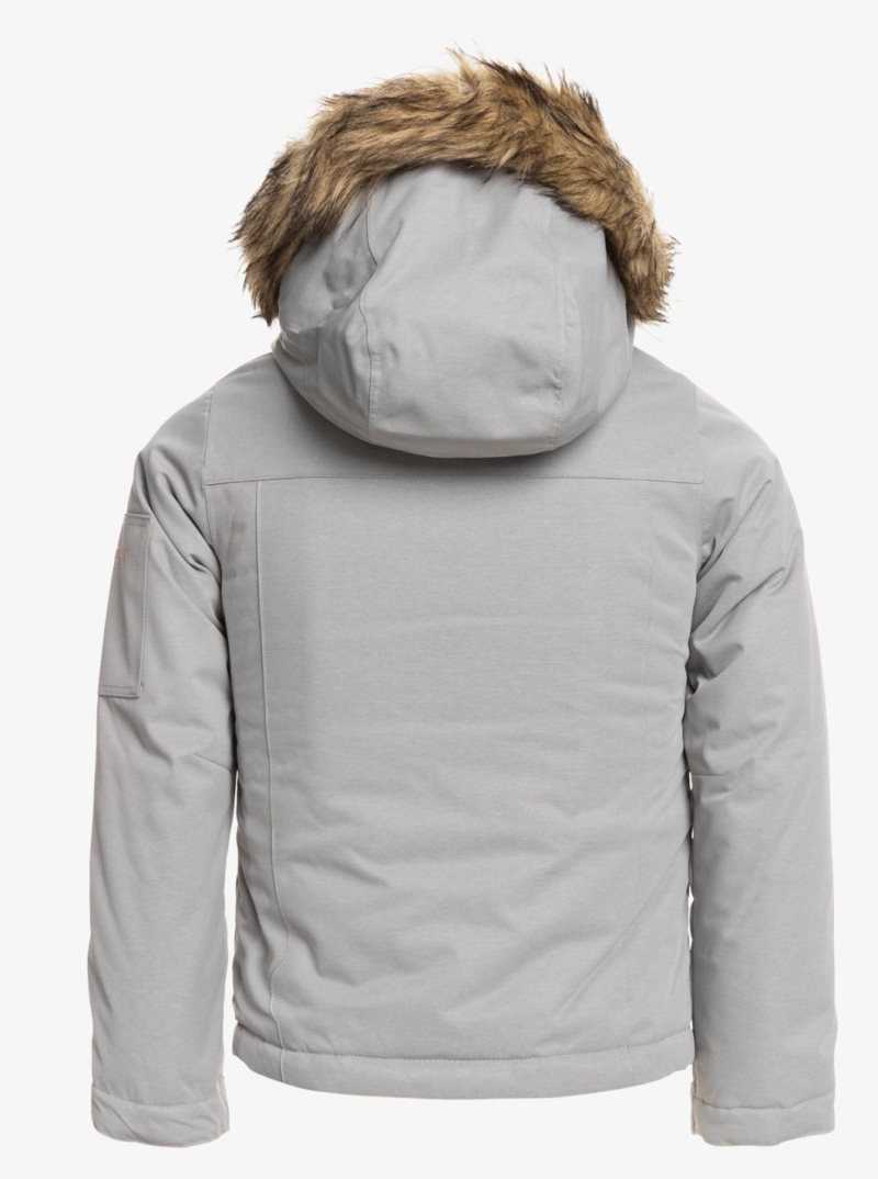 Vestes Snowboard Roxy 4-16 Meade Insulated Femme Grise | 879326TJZ