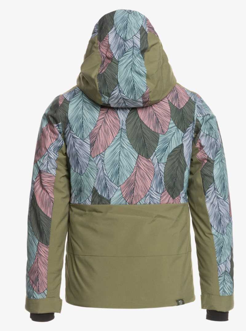 Vestes Snowboard Roxy 4-16 Silverwinter Insulated Femme Turquoise Clair | 576201OUM