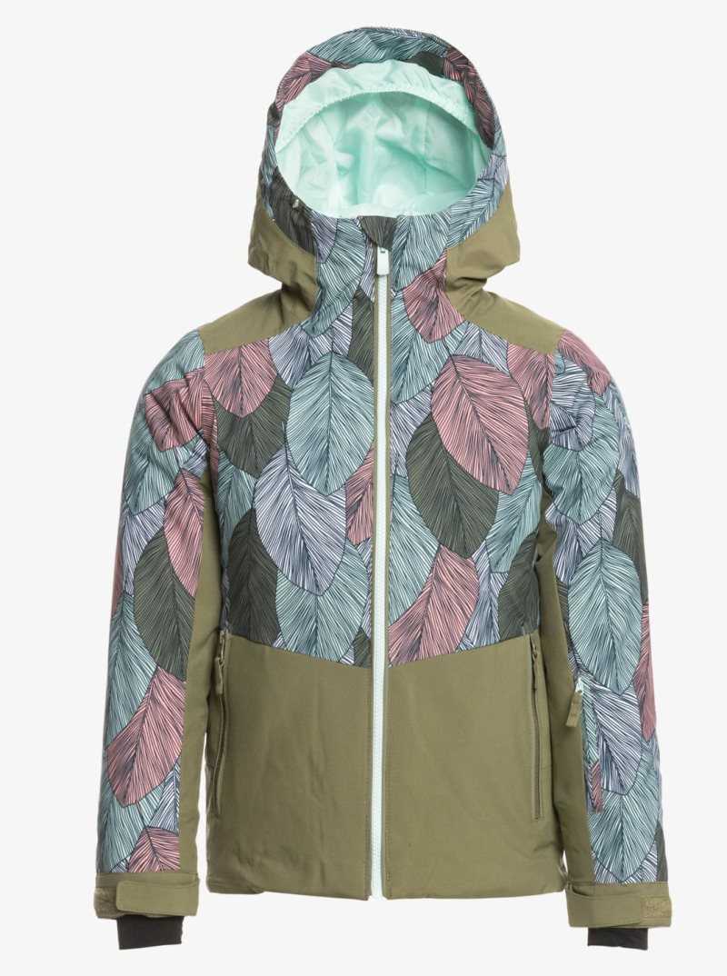 Vestes Snowboard Roxy 4-16 Silverwinter Insulated Femme Turquoise Clair | 576201OUM