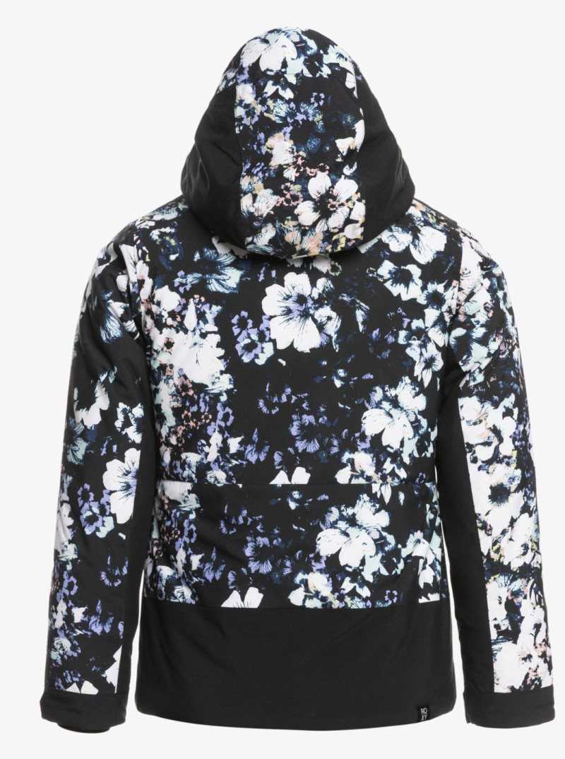 Vestes Snowboard Roxy 4-16 Silverwinter Insulated Femme Noir | 694721IUE