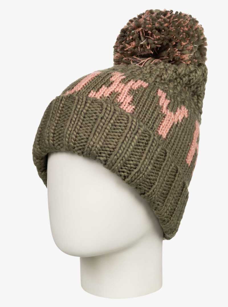 Vestes Snowboard Roxy 4-16 Tonic Beanie Femme Vert Foncé | 503847GKS