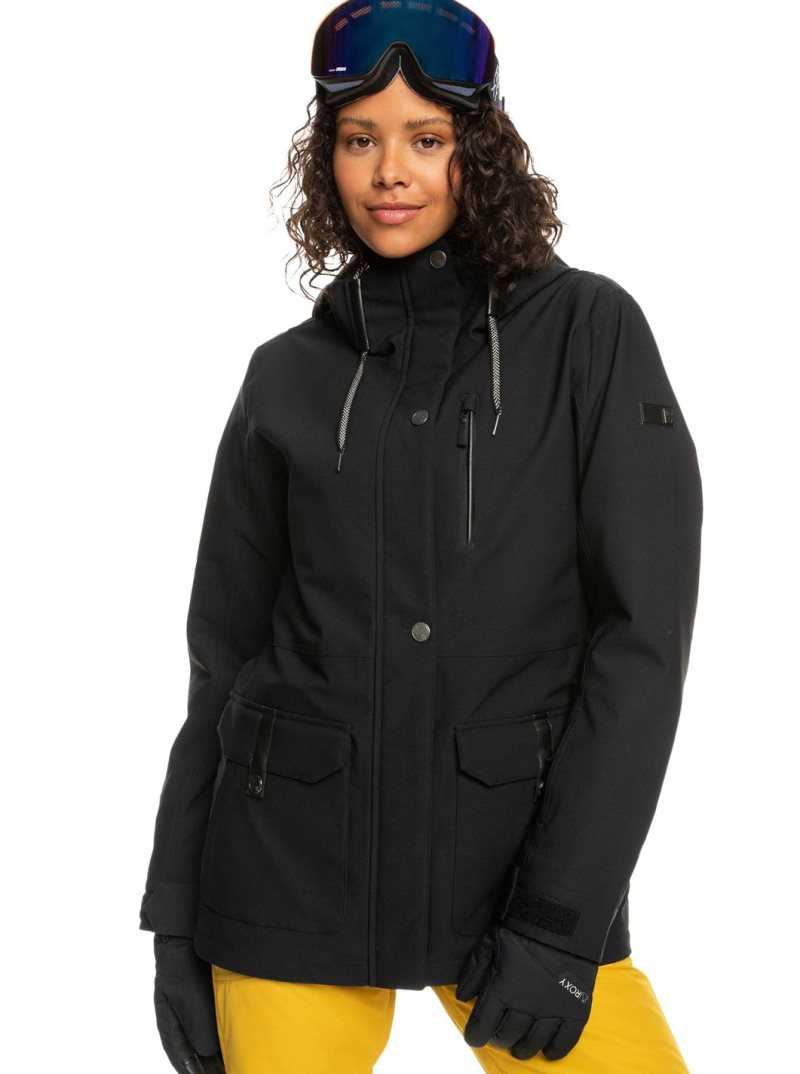 Vestes Snowboard Roxy Andie Insulated Femme Noir | 632701QED