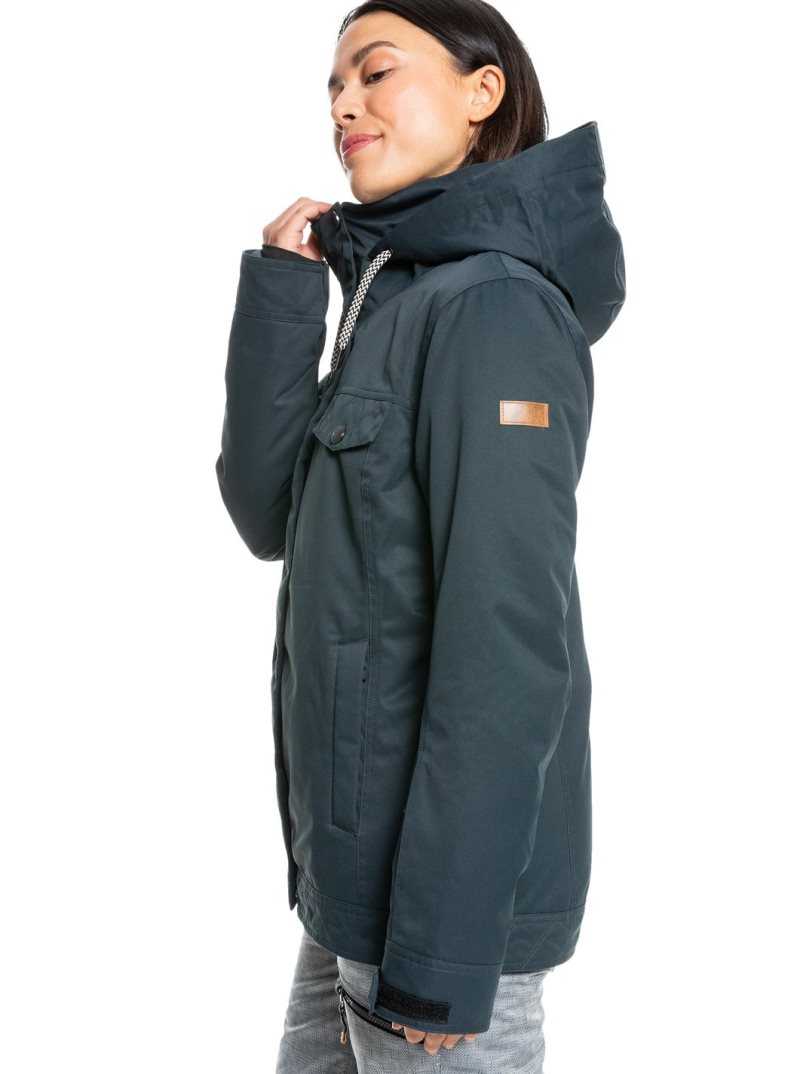 Vestes Snowboard Roxy Billie Insulated Femme Noir | 172859VJX