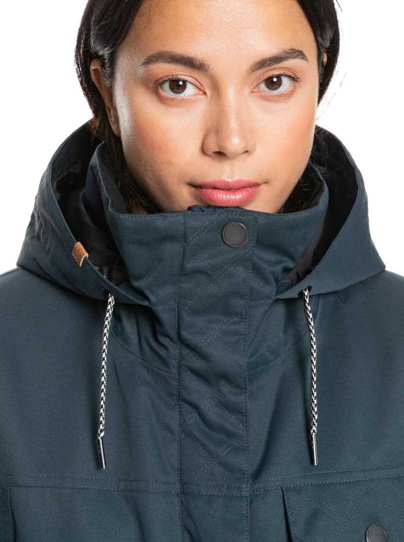 Vestes Snowboard Roxy Billie Insulated Femme Noir | 172859VJX