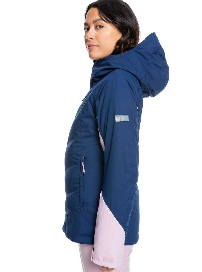 Vestes Snowboard Roxy Dusk Insulated Femme Bleu | 582046OWG