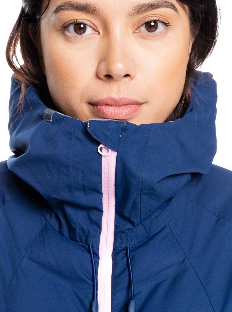 Vestes Snowboard Roxy Dusk Insulated Femme Bleu | 582046OWG