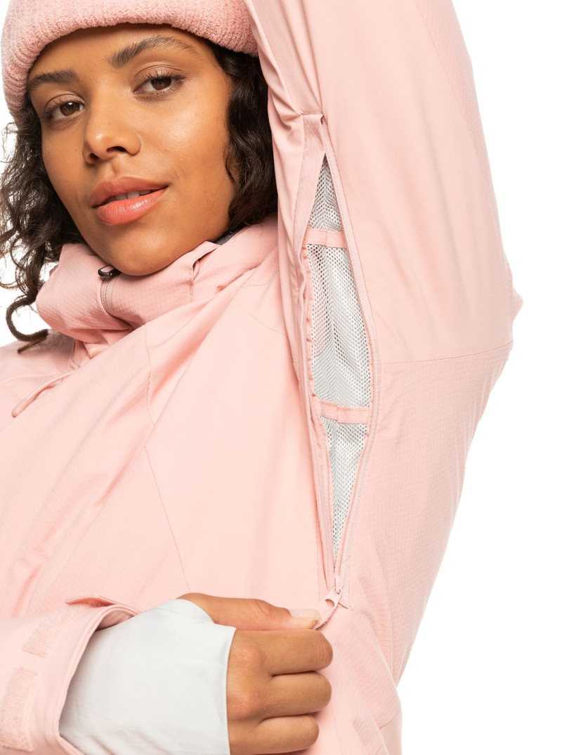 Vestes Snowboard Roxy Dusk Insulated Femme Rose | 794150ZRU