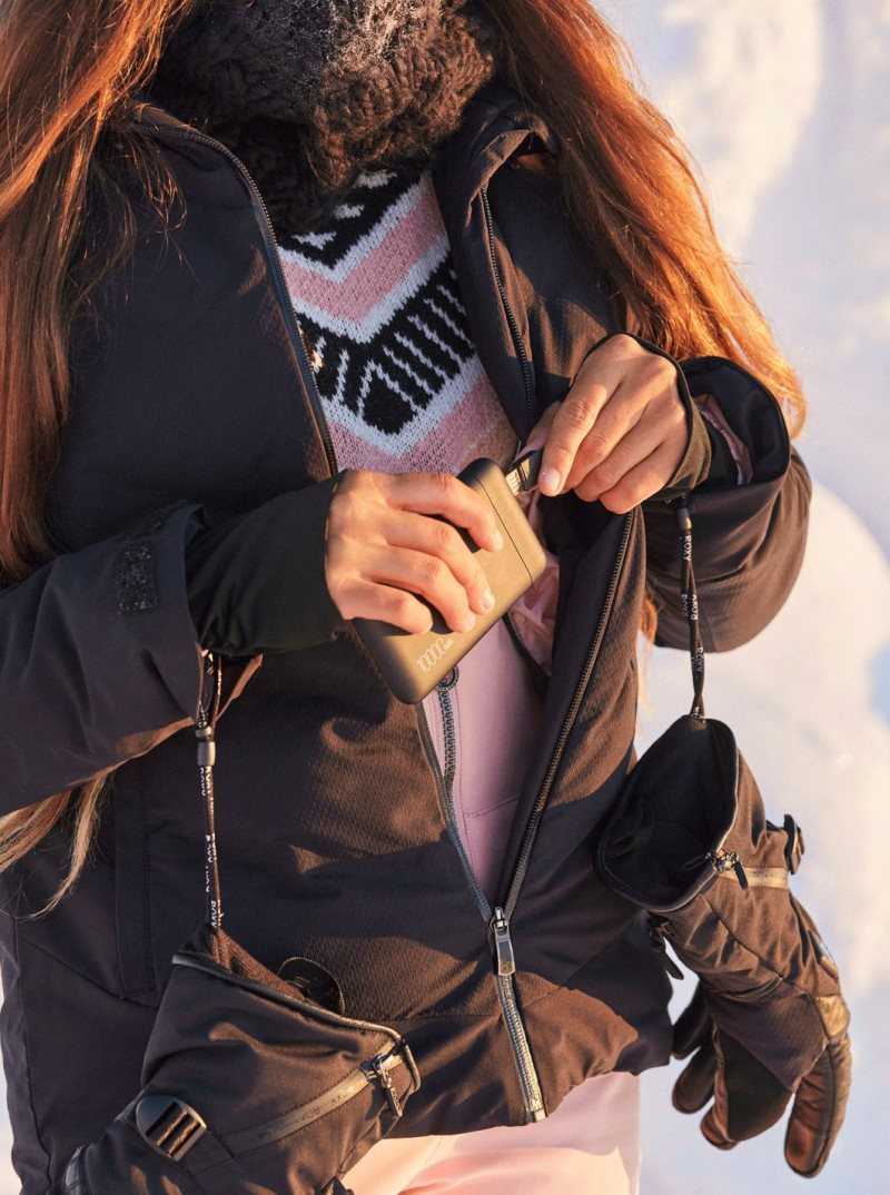 Vestes Snowboard Roxy Dusk WarmLink Insulated Femme Noir | 265904YRG