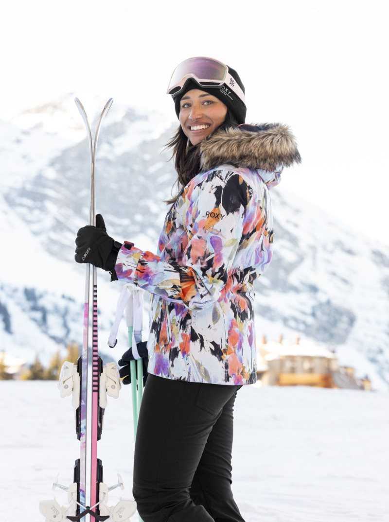 Vestes Snowboard Roxy Jet Ski Insulated Femme Noir | 402813SFJ