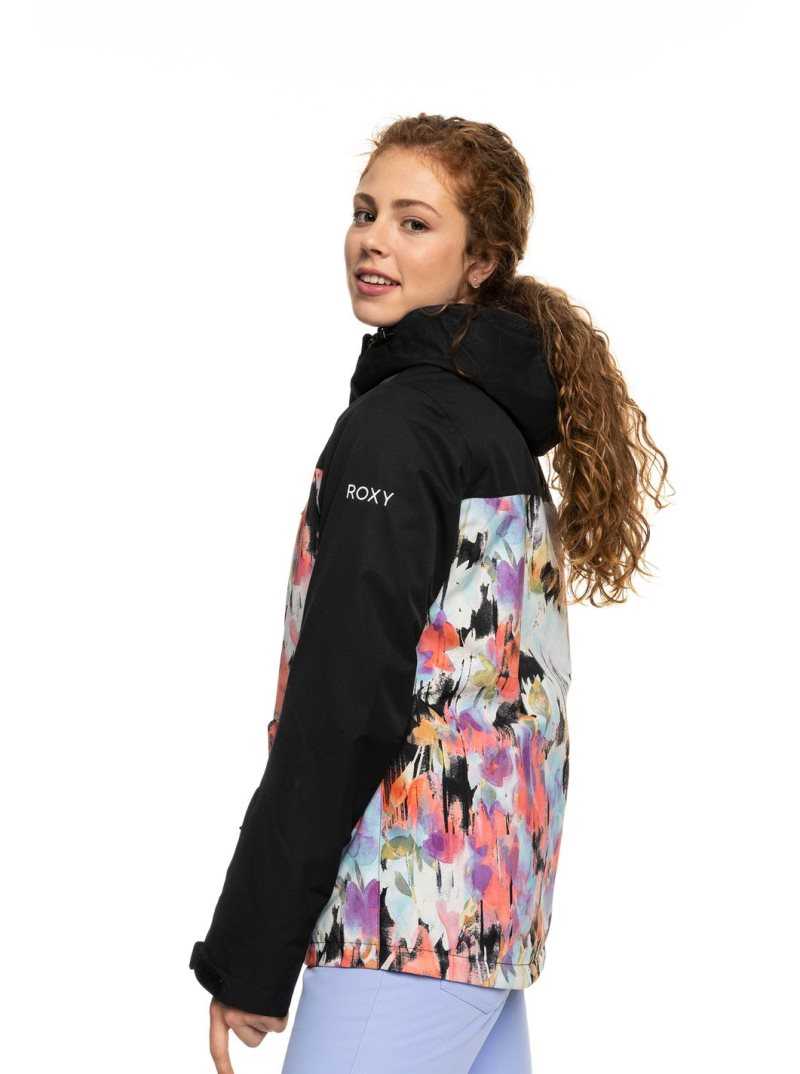 Vestes Snowboard Roxy Jetty 3-in-1 Insulated Femme Noir | 708146WFC