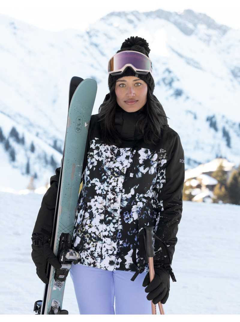 Vestes Snowboard Roxy Jetty Block Insulated Femme Noir | 421568HRL