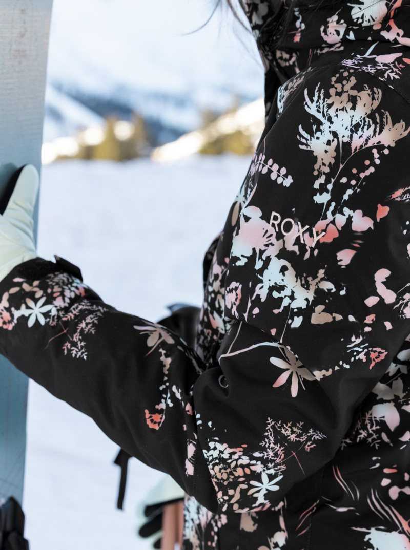 Vestes Snowboard Roxy Jetty Insulated Femme Noir | 498207VZD