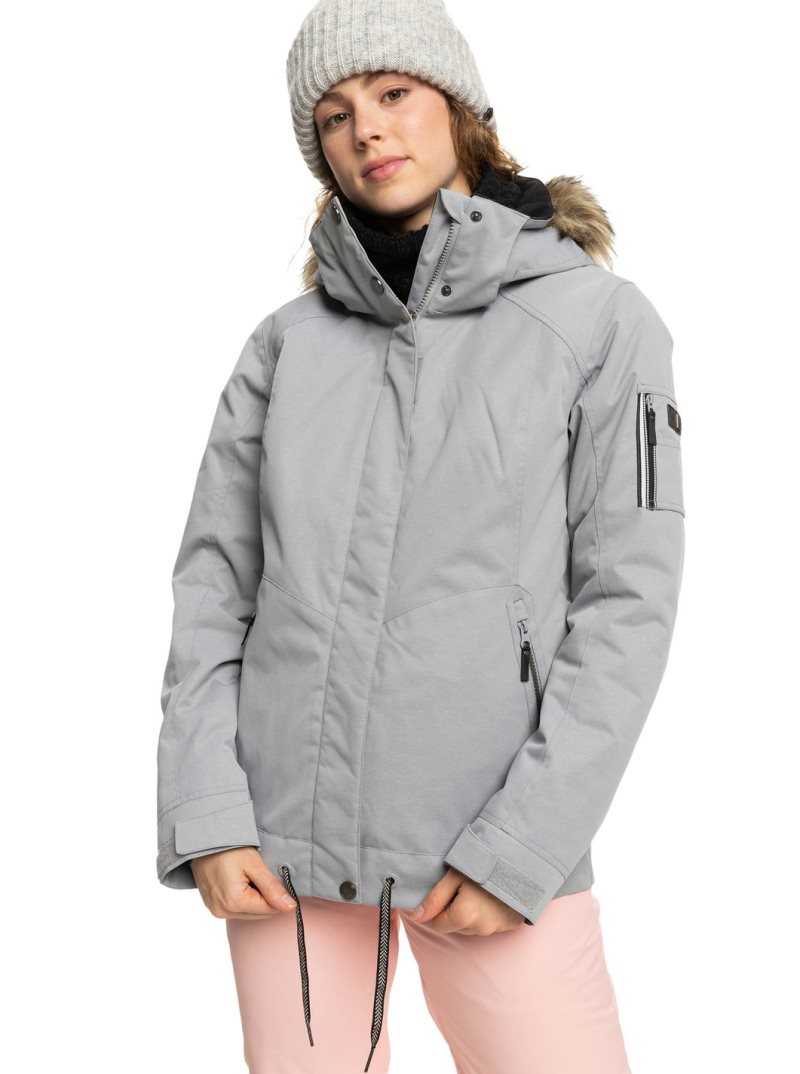 Vestes Snowboard Roxy Meade Insulated Femme Grise | 512498NKO