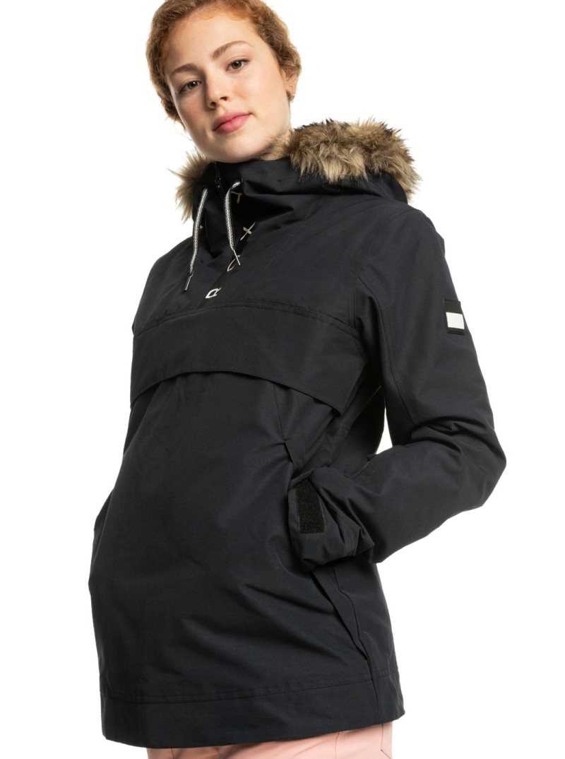 Vestes Snowboard Roxy Shelter Insulated Femme Noir | 803145YHJ