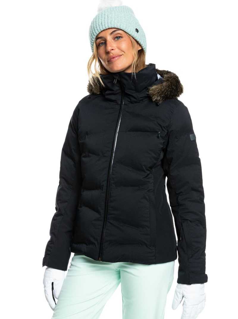 Vestes Snowboard Roxy Snow Storm Insulated Femme Noir | 219458QHY