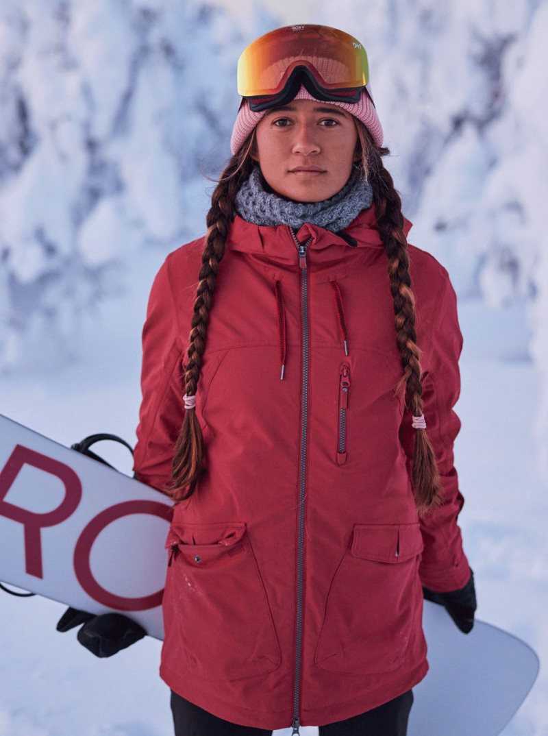 Vestes Snowboard Roxy Stated WarmLink Femme Rouge Foncé | 704619WMO