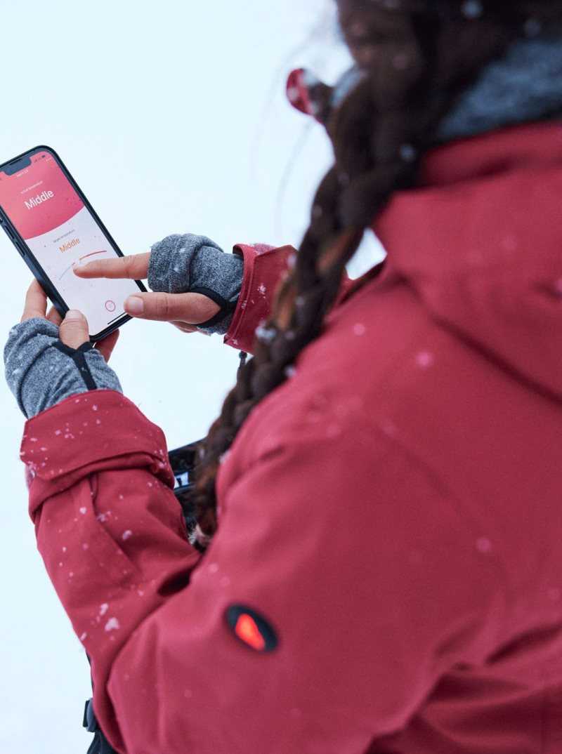 Vestes Snowboard Roxy Stated WarmLink Femme Rouge Foncé | 704619WMO