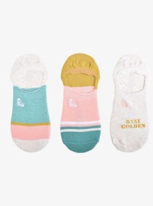 Accessoires Roxy 3 Pack No-Show Liner Socks Femme Blanche | 956804VEN