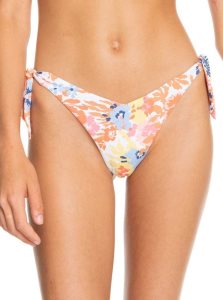 Bas De Bikini Roxy Printed Beach Classics Cheeky Femme Blanche | 842509UFA