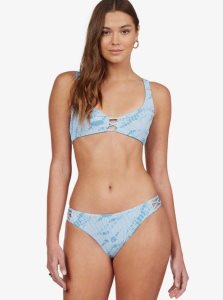 Bas De Bikini Roxy Sea & Waves Reversible Femme Bleu Stripes | 895370SCX