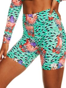 Bas De Bikini Roxy Stella Jean Bike Corta Femme Vert | 803621SJI