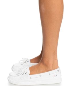 Baskets Roxy Ahoy Femme Blanche | 632917LKB