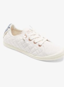 Baskets Roxy Bayshore Femme Blanche Blanche Bleu | 208145PUC