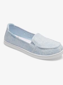 Baskets Roxy Minnow Slip On Femme Bleu Clair | 927065ZVX