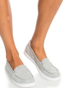 Baskets Roxy Minnow Slip On Femme Grise | 639724EXH