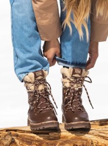 Bottes Roxy Brandi Dentelle Up Femme Chocolat | 418759BNL